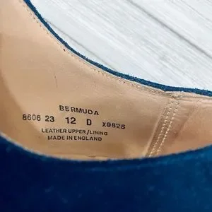 Crockett & Jones of England, The Bermuda Buck in navy suede. Size 12 $635 New!! The Bermuda Buck in Navy - The Ben Silver Collection main image 4